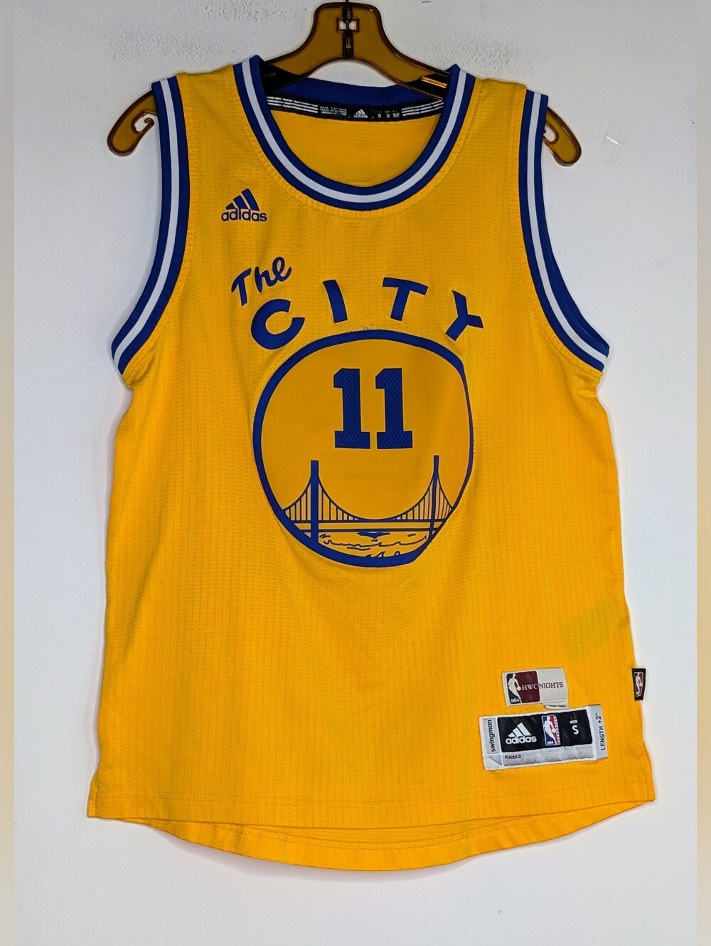 Klay Thompson Golden State Warriors Adidas NBA HWC Swingman Jersey READ